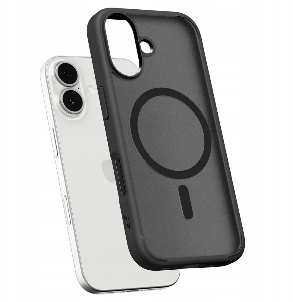 Spigen Ultra Hybrid MagSafe dėklas skirtas Apple iPhone 17 – juodos spalvos