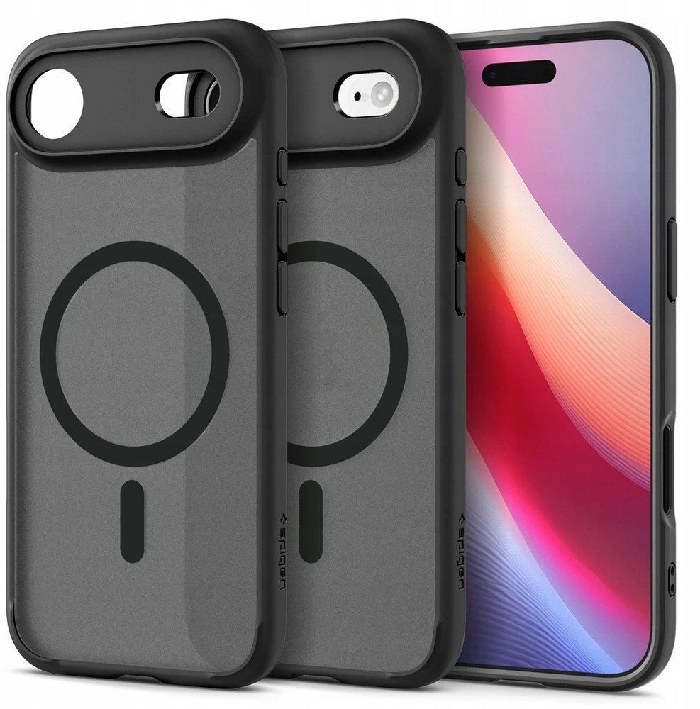 Spigen Ultra Hybrid MagSafe dėklas skirtas Apple iPhone 17 Air – juodos spalvos