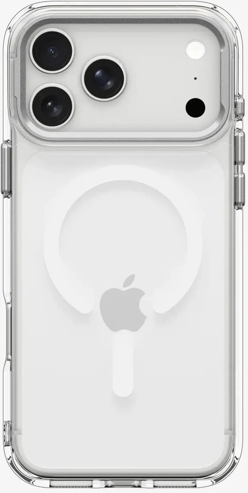 Dėklas Spigen Ultra Hybrid OPTIK S MagSafe iPhone 17 Pro Max / 18 Pro Max SKAIDRUS/SIDABRINIS