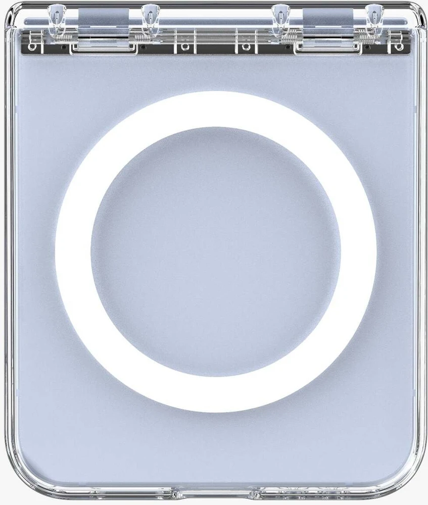 Dėklas Spigen Ultra Hybrid Pro MagSafe, skaidrus baltas - Samsung Galaxy Z Flip7 FE/Flip 6
