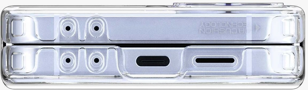 Dėklas Spigen Ultra Hybrid Pro MagSafe, skaidrus baltas - Samsung Galaxy Z Flip7 FE/Flip 6