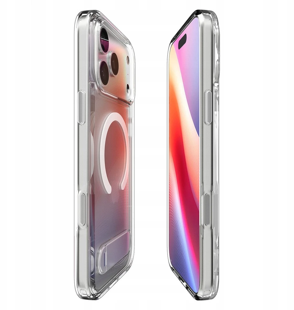 Spigen Ultra Hybrid "S" MagSafe dėklas skirtas Apple iPhone 17 Pro – skaidrus and baltos spalvos