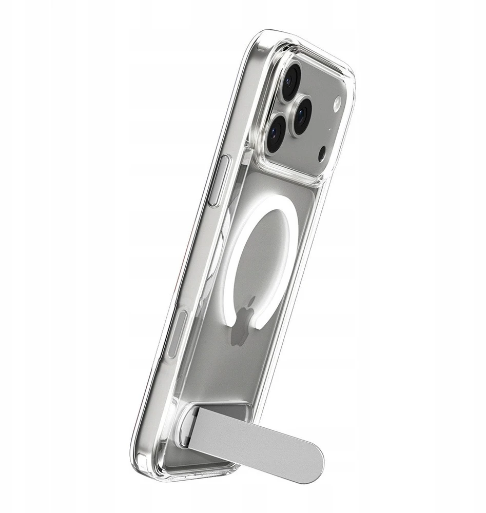 Spigen Ultra Hybrid "S" MagSafe dėklas skirtas Apple iPhone 17 Pro – skaidrus and baltos spalvos