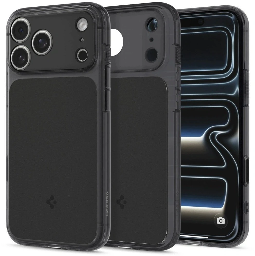 Dėklas Spigen Ultra Hybrid T MagSafe iPhone 17 Pro / 18 Pro MATINIS juodos spalvos