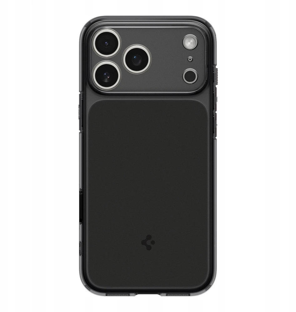 Spigen Ultra Hybrid „T” MagSafe dėklas skirtas Apple iPhone 17 Pro – matinis juodos spalvos