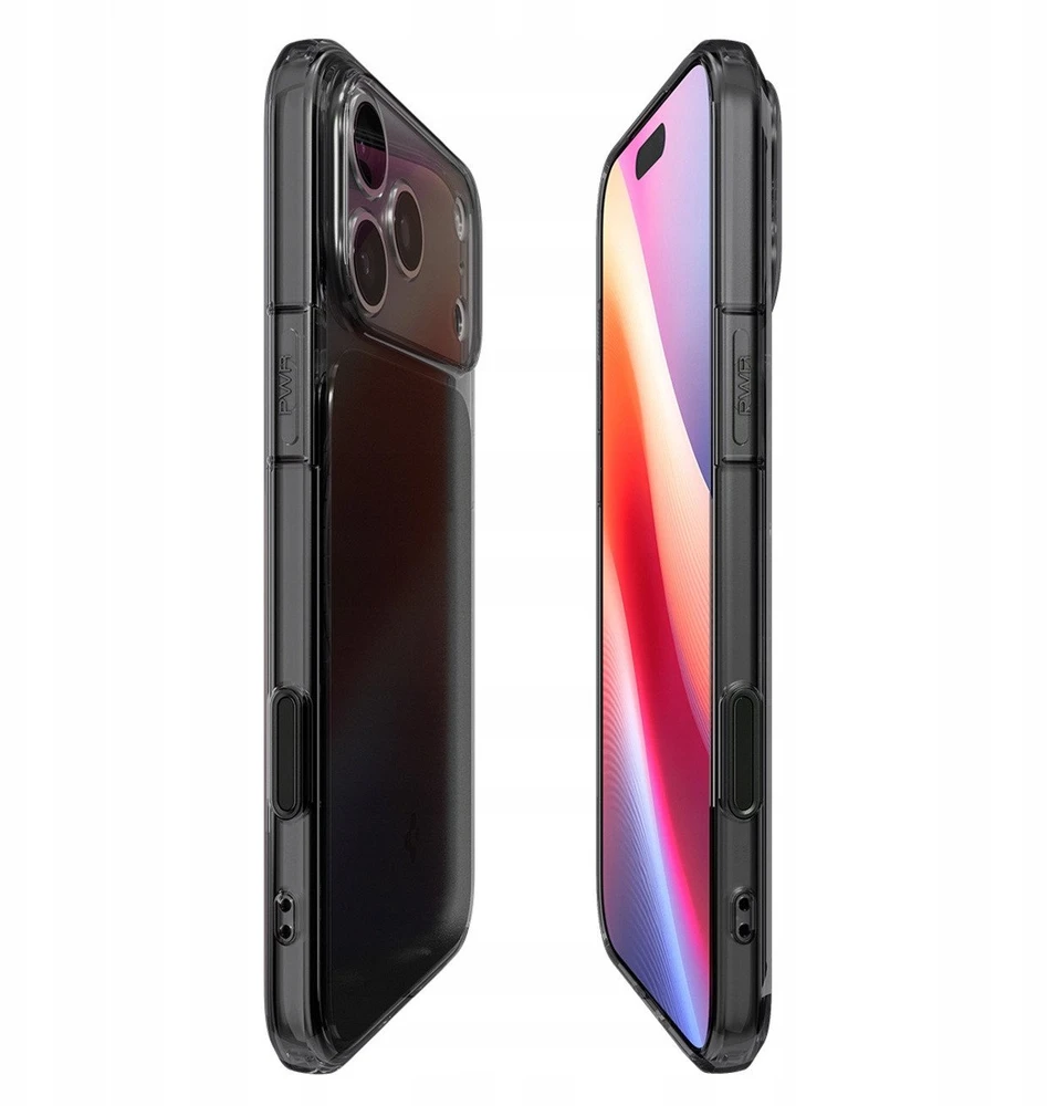 Spigen Ultra Hybrid „T” MagSafe dėklas skirtas Apple iPhone 17 Pro – matinis juodos spalvos