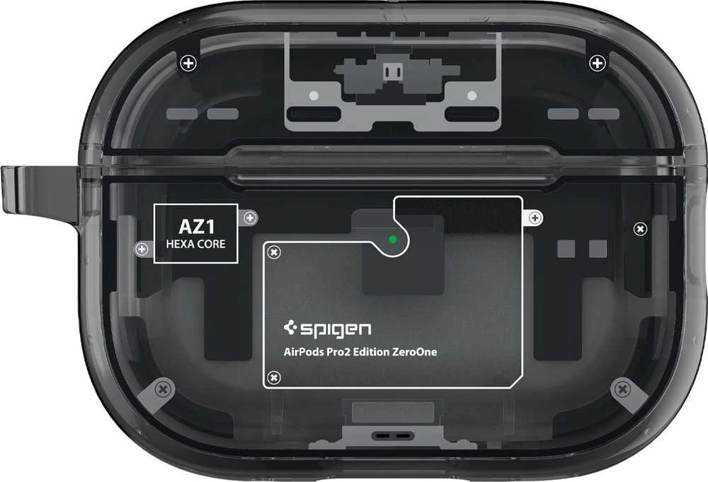 „Spigen Ultra Hybrid“, nulis vienas – „Apple AirPods Pro 2“