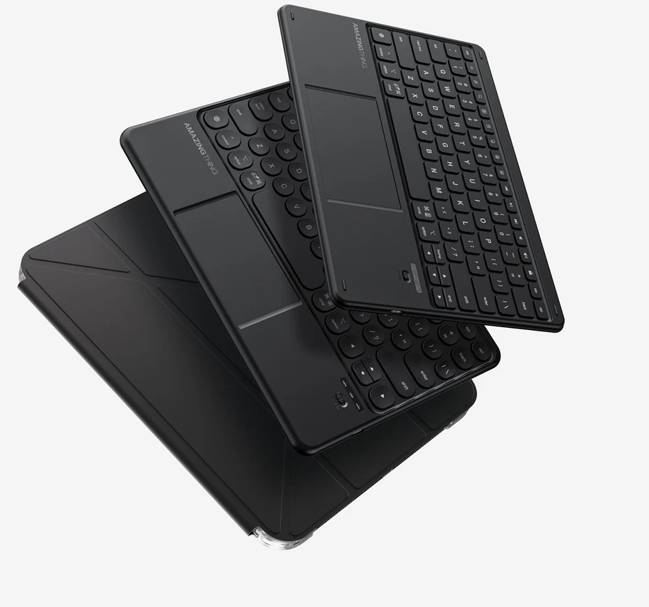 AMAZINGTHING Minimal Case Keylite Combo do iPad 11" 2022/2025 - juoda