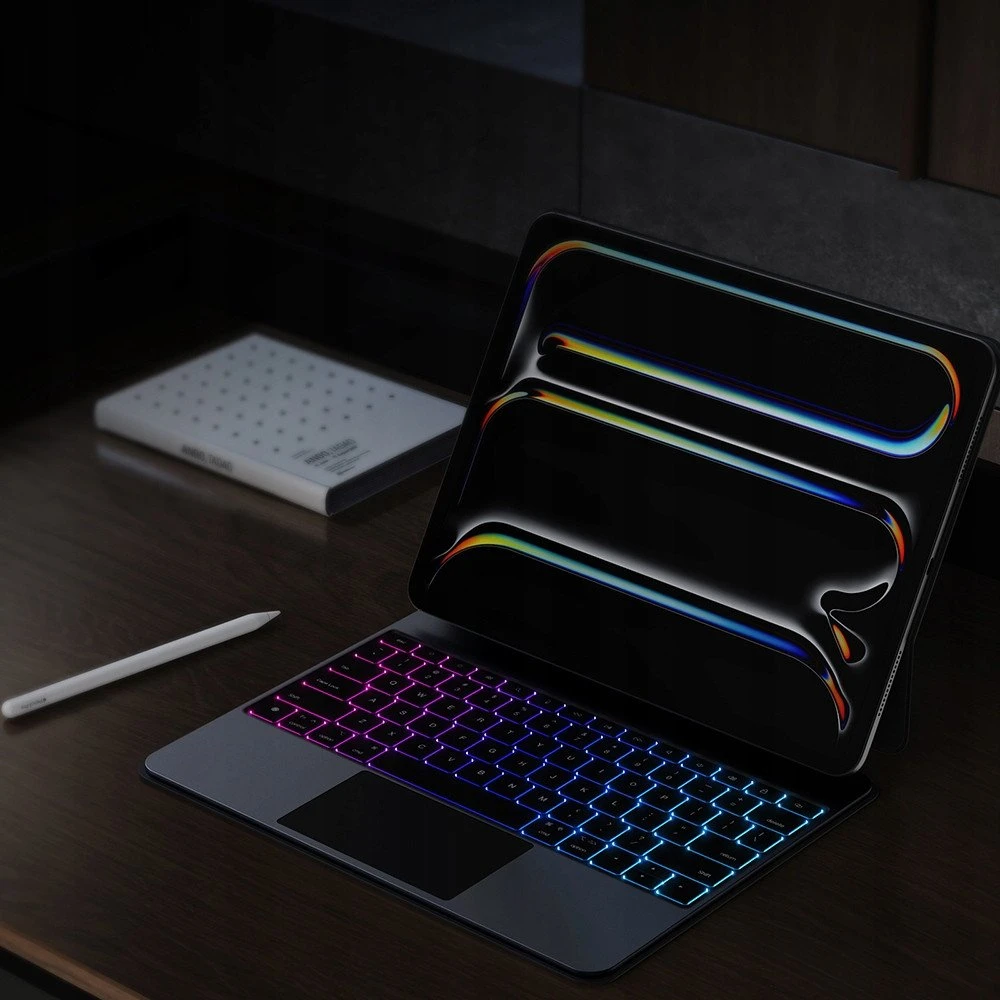 Dėklas su klaviatūra Dux Ducis (MK series) skirtas Apple iPad Pro 13″ (2024) – juodos spalvos