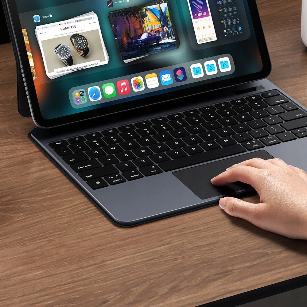 Dėklas su klaviatūra Dux Ducis (MK series) skirtas Apple iPad Pro 13″ (2024) – juodos spalvos
