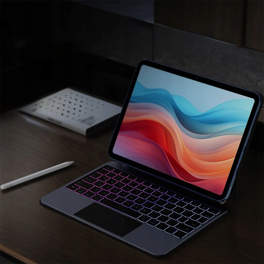 Dėklas su klaviatūra Dux Ducis (MK series) skirtas Apple iPad 10″ (2022) Apple iPad 11″ (2025) – juodos spalvos