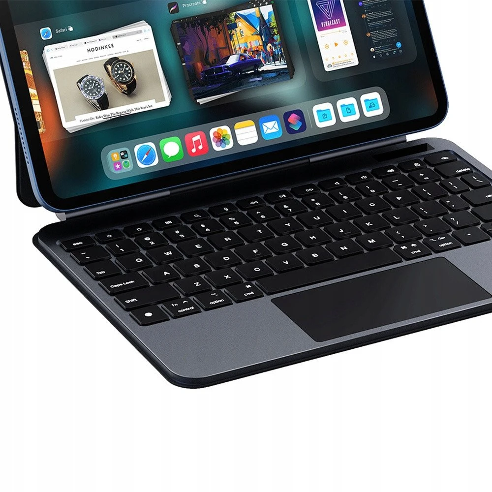 Dėklas su klaviatūra Dux Ducis (MK series) skirtas Apple iPad 10″ (2022) Apple iPad 11″ (2025) – juodos spalvos