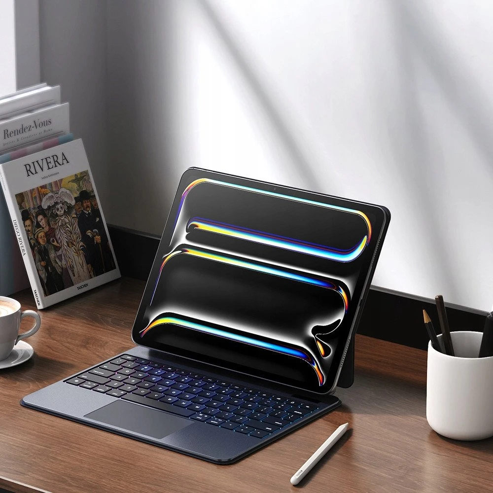 Dėklas su klaviatūra Dux Ducis (MK series) skirtas Apple iPad Pro 13″ (2024) – juodos spalvos