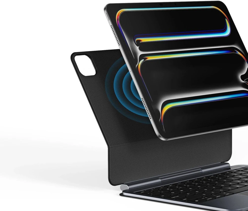 Dėklas su klaviatūra Dux Ducis (MK series) skirtas Apple iPad Pro 11″ (2024) – juodos spalvos