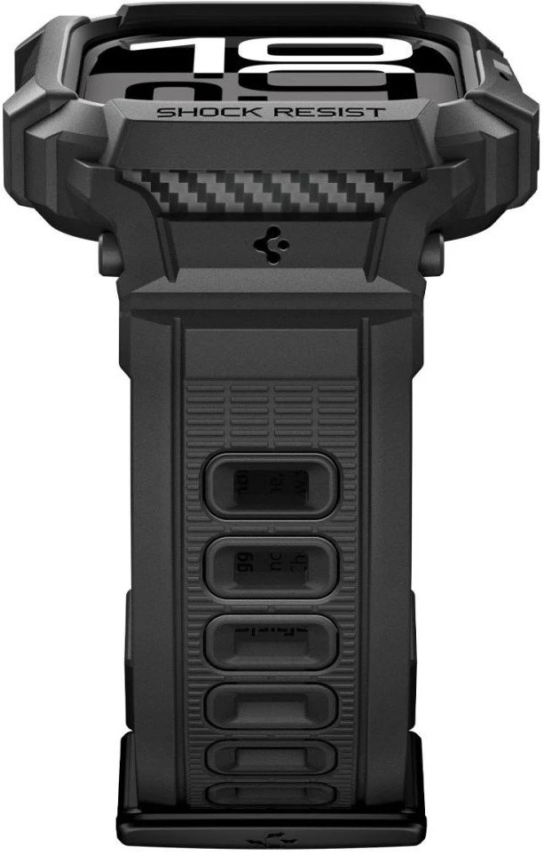 „Spigen Rugged Armor Pro 2“, matinis juodas - Apple Watch 11 42mm