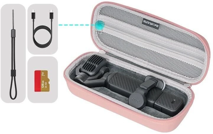 Dėklas SunnyLife Dėklas Futerał Dėklas Hard Case Do Dji Osmo Pocket 4 Pro / 4p / Sunnylife B241 / Op4-b241-p / Rožinė