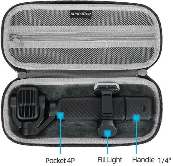 Dėklas SunnyLife Dėklas Futerał Dėklas Hard Case Do Dji Osmo Pocket 4 Pro / 4p / Sunnylife B241 / Op4-b241-p / Rožinė