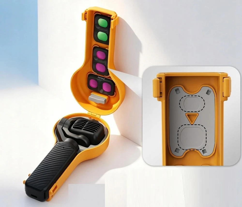 SunnyLife dėklas Dji Osmo Pocket 4P / 4 P kietas dėklas su vieta filtrams / Op4-k246-b / mėlynas (SB12297)