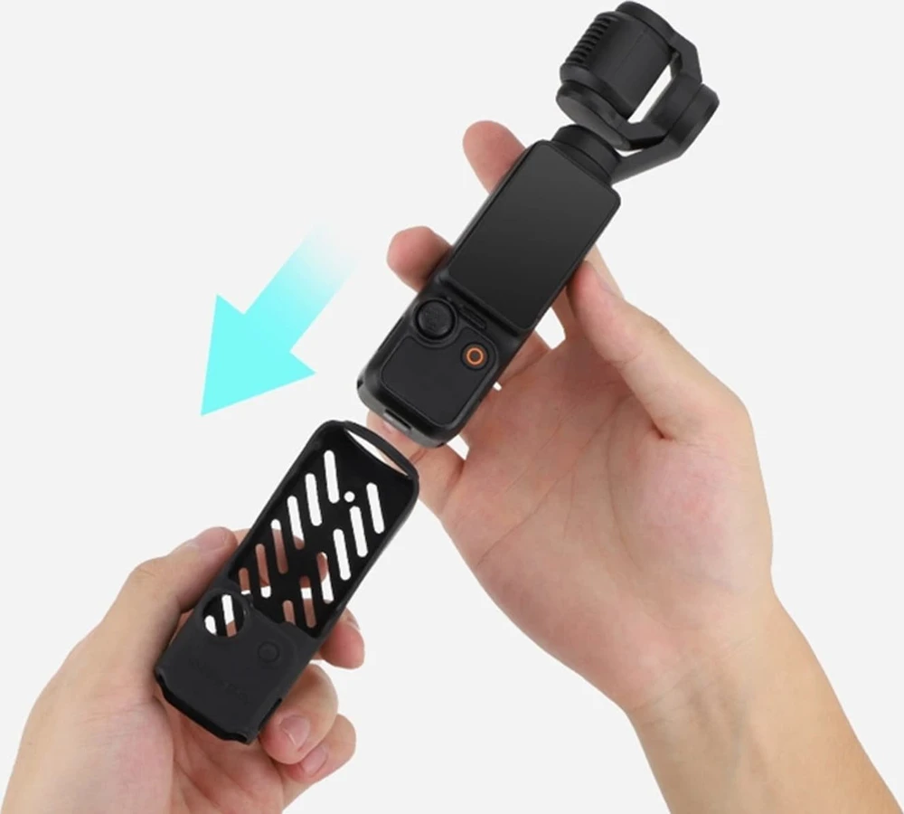 Sunnylife šilumos išsklaidymo dėklas, skirtas DJI OSMO Pocket 3 (silikonas, juodas)