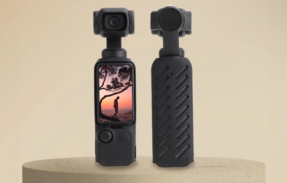 Sunnylife šilumos išsklaidymo dėklas, skirtas DJI OSMO Pocket 3 (silikonas, juodas)