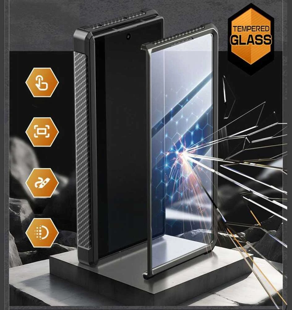 Supcase Unicorn Beetle Pro dėklas skirtas Samsung Galaxy Z Fold 7 – juodos spalvos