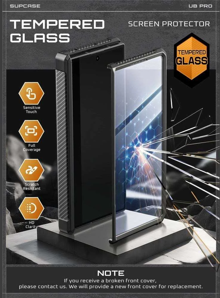 Supcase Unicorn Beetle Pro dėklas skirtas Samsung Galaxy Z Fold 7 – juodos spalvos