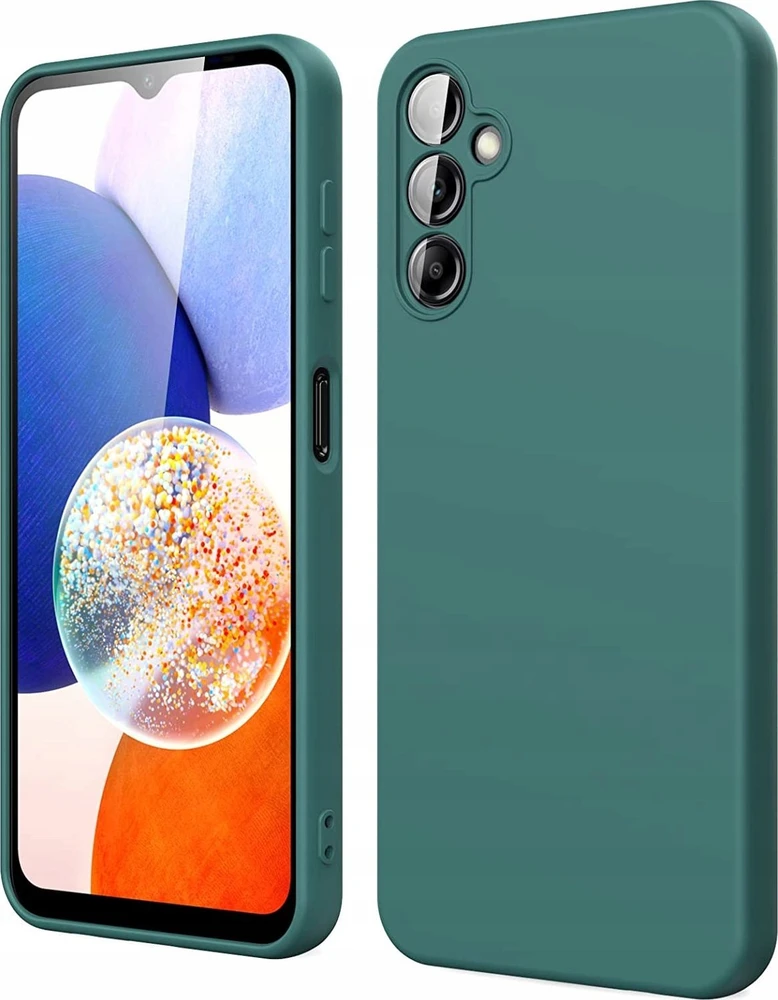 iLike Telforceone Matt TPU dėklas Samsung Galaxy A14 4G / A14 5G miško žalias
