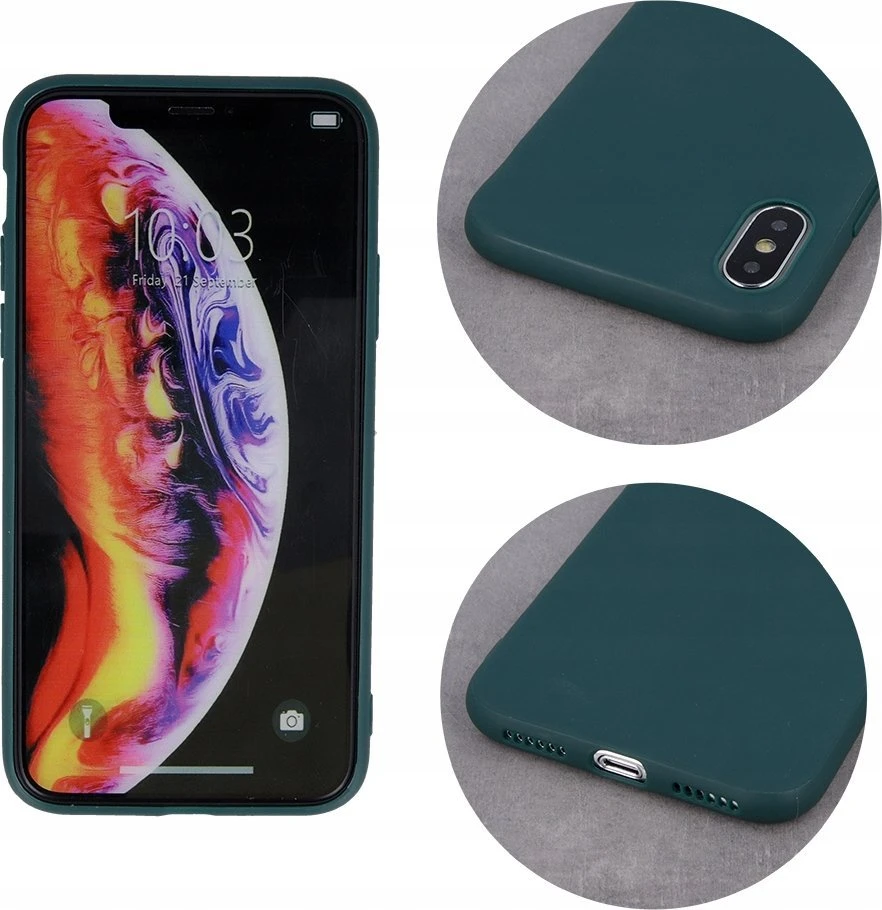 iLike Telforceone Matt TPU dėklas Samsung Galaxy A14 4G / A14 5G miško žalias