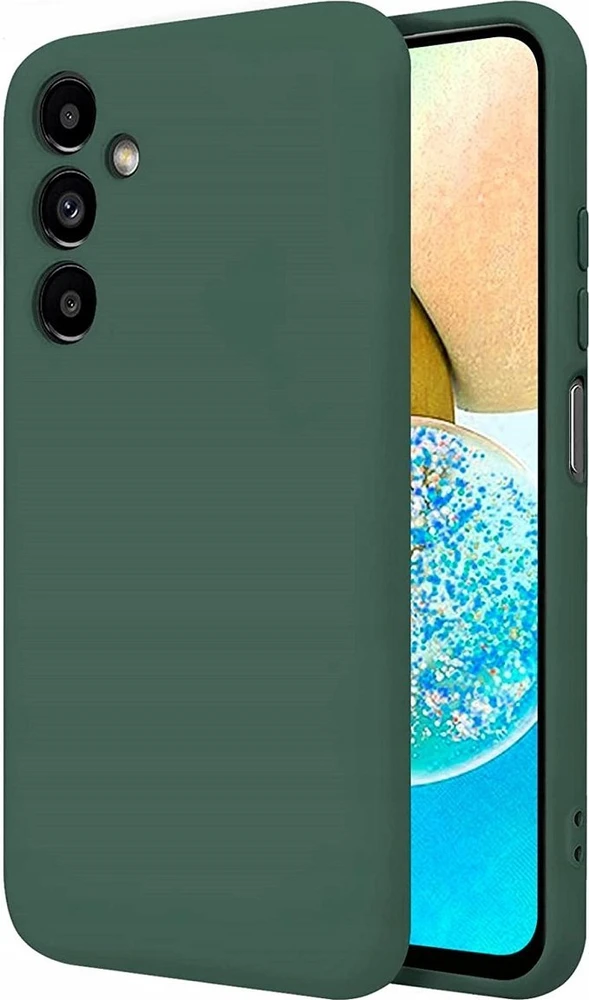 iLike Telforceone Matt TPU dėklas Samsung Galaxy A14 4G / A14 5G miško žalias
