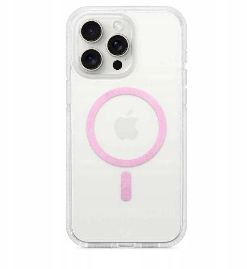 Dėklas Tech 21 T21-10050 „Tech21 FlexQuartz“ su „MagSafe“, skirtu „iPhone 14 Pro“ – rubino raudonumo