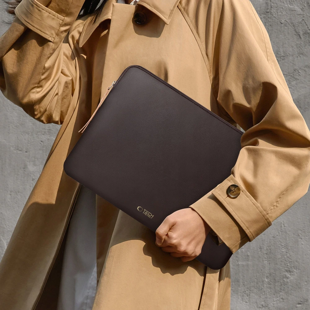 Tech-Protect Fleece Nešiojamas kompiuteris Bag 13-14" - Brown