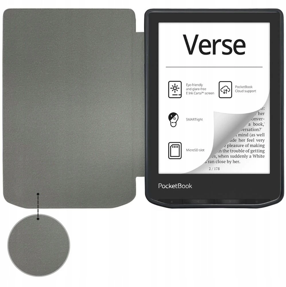 Tech Protect TechProtect Smartdėklas skirtas PocketBook Verse / Pro / Lite – juodos spalvos