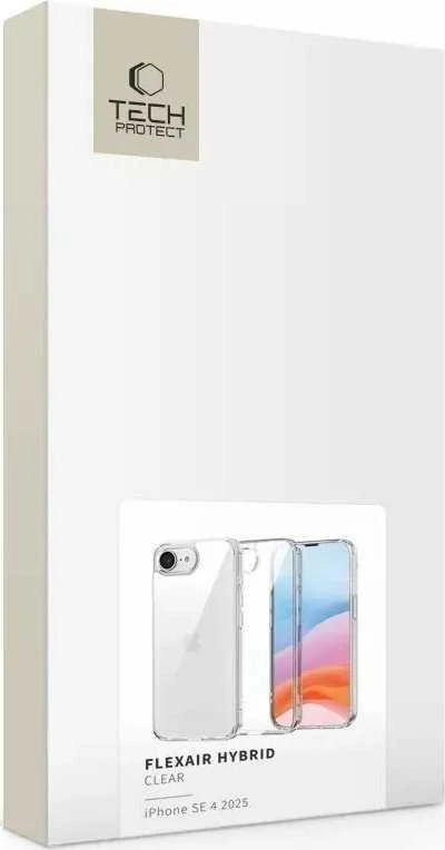 „Tech-Protect FlexAir“ hibridinis dėklas, skirtas „iPhone 16e“ / „17e“ – skaidrus