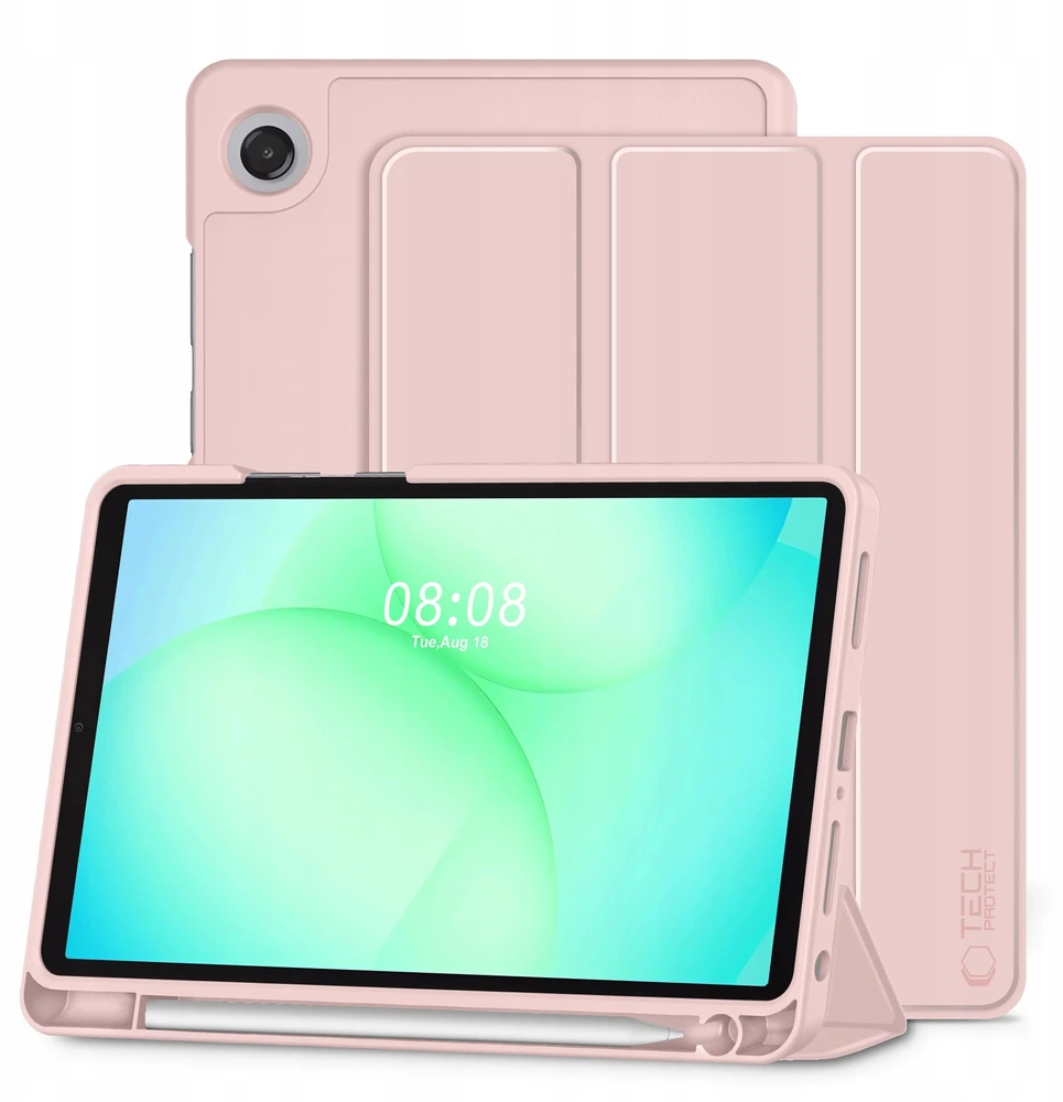 „Tech Protect“ „TechProtect SmartCase“ rašiklis, skirtas „Samsung Galaxy Tab A9+ / A11+ Plus 11.0 X210 / X215 / X216 / X230 / X235 / X236“ – rausvos spalvos