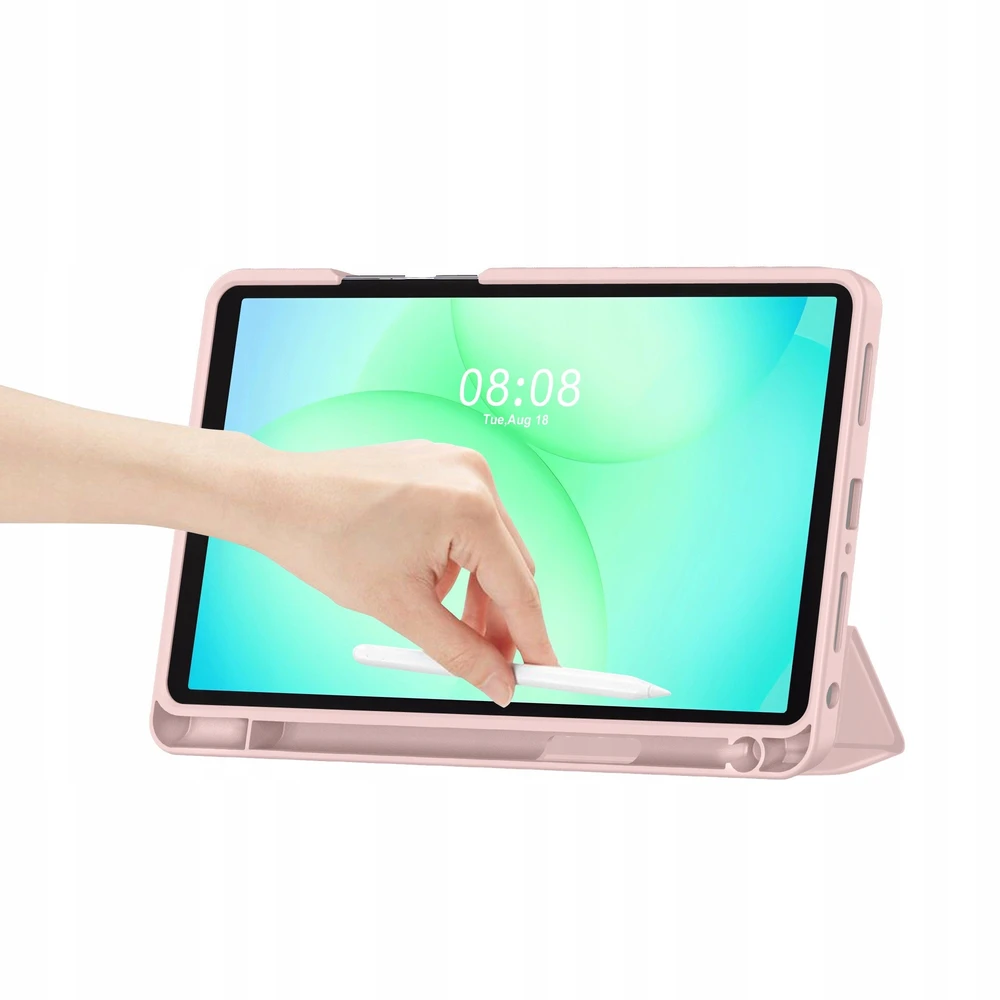 „Tech Protect“ „TechProtect SmartCase“ rašiklis, skirtas „Samsung Galaxy Tab A9+ / A11+ Plus 11.0 X210 / X215 / X216 / X230 / X235 / X236“ – rausvos spalvos
