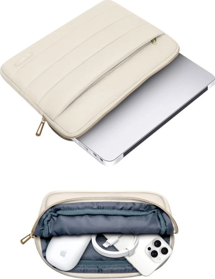 Nešiojamo kompiuterio dėklas 13″ – 14″ Tech-Protect Puffy sand