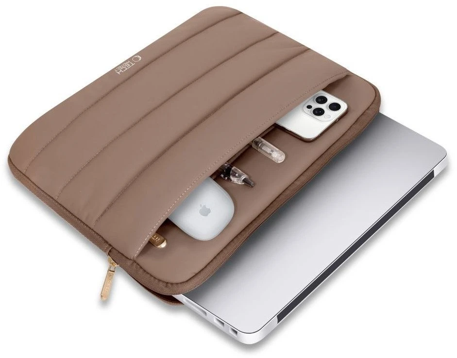 Tech-Protect Fluffy nešiojamojo kompiuterio krepšys 13-14 - Ruda