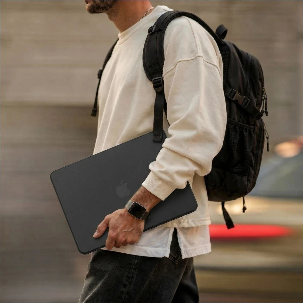 Dėklas Tech-Protect SMARTSHELL MACBOOK NEO 13 2026 MATINIS Juodas