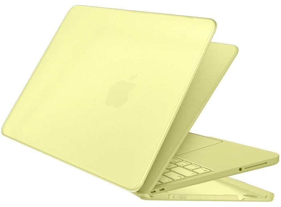 „Tech-Protect“ minkštas dėklas „Macbook Neo 13“ 2026, citrininis
