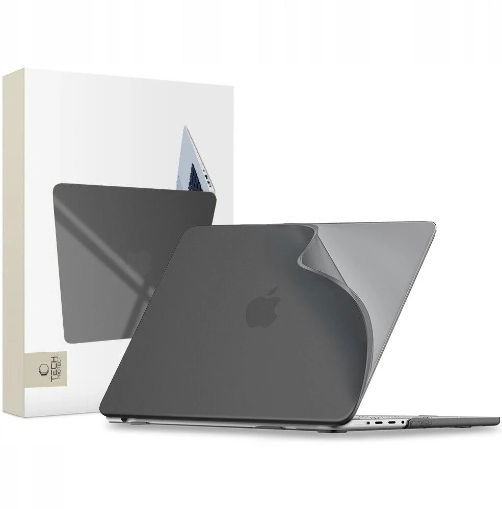 Tech-Protect SoftShell Apple MacBook PRO 14 M1-M5 PRO / M5 PRO MAX 2021-2026 MATINIS juodos spalvos