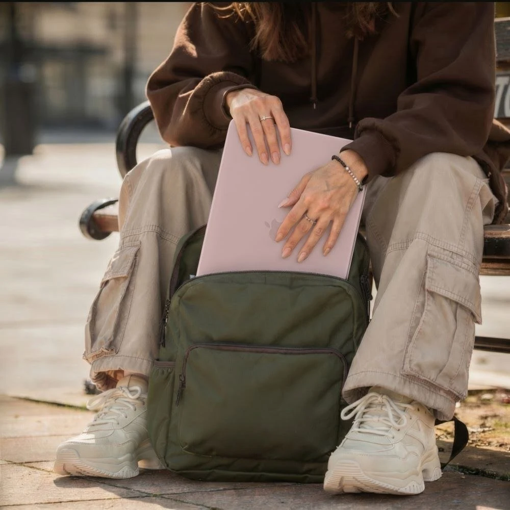 „Tech-Protect SoftShell“ dėklas Apple MacBook NEO 13" 2026, matinis, rausvas
