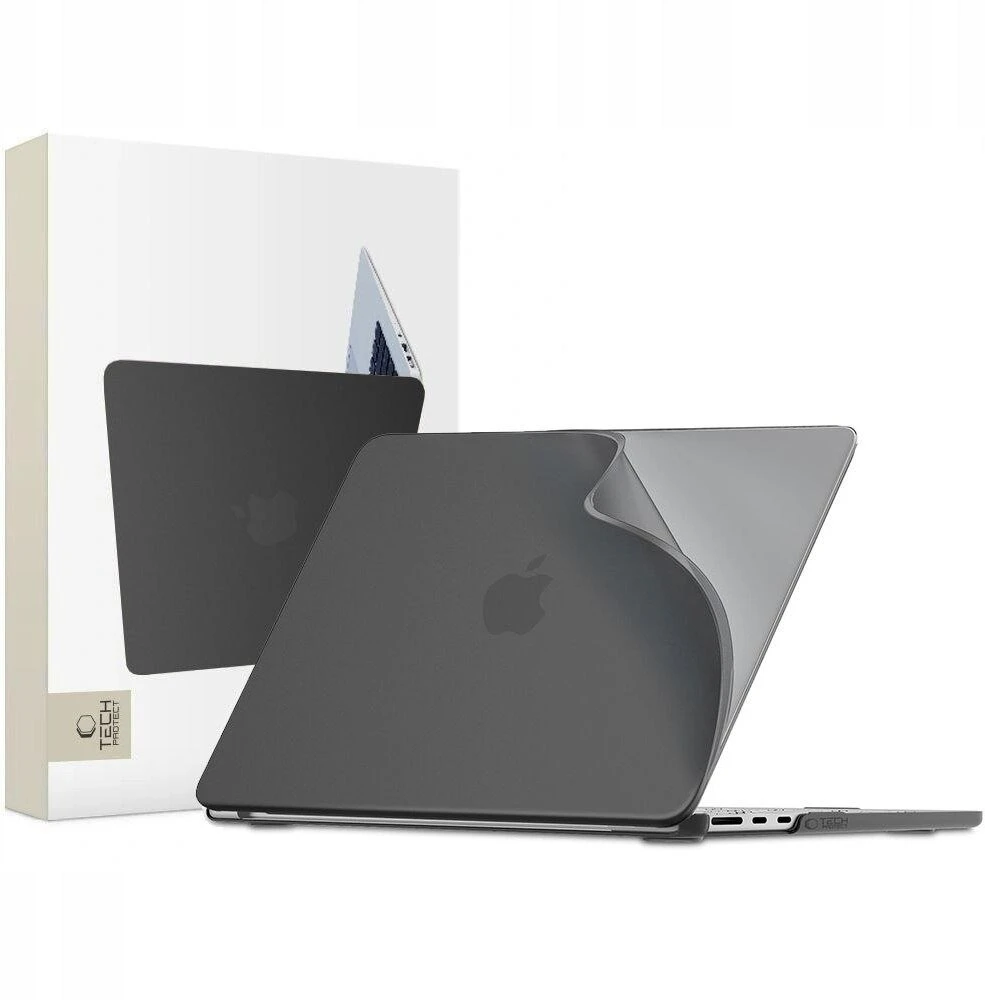 Tech-Protect SoftShell Apple MacBook AIR 13 M2-M5 2023-2026 MATINIS juodos spalvos