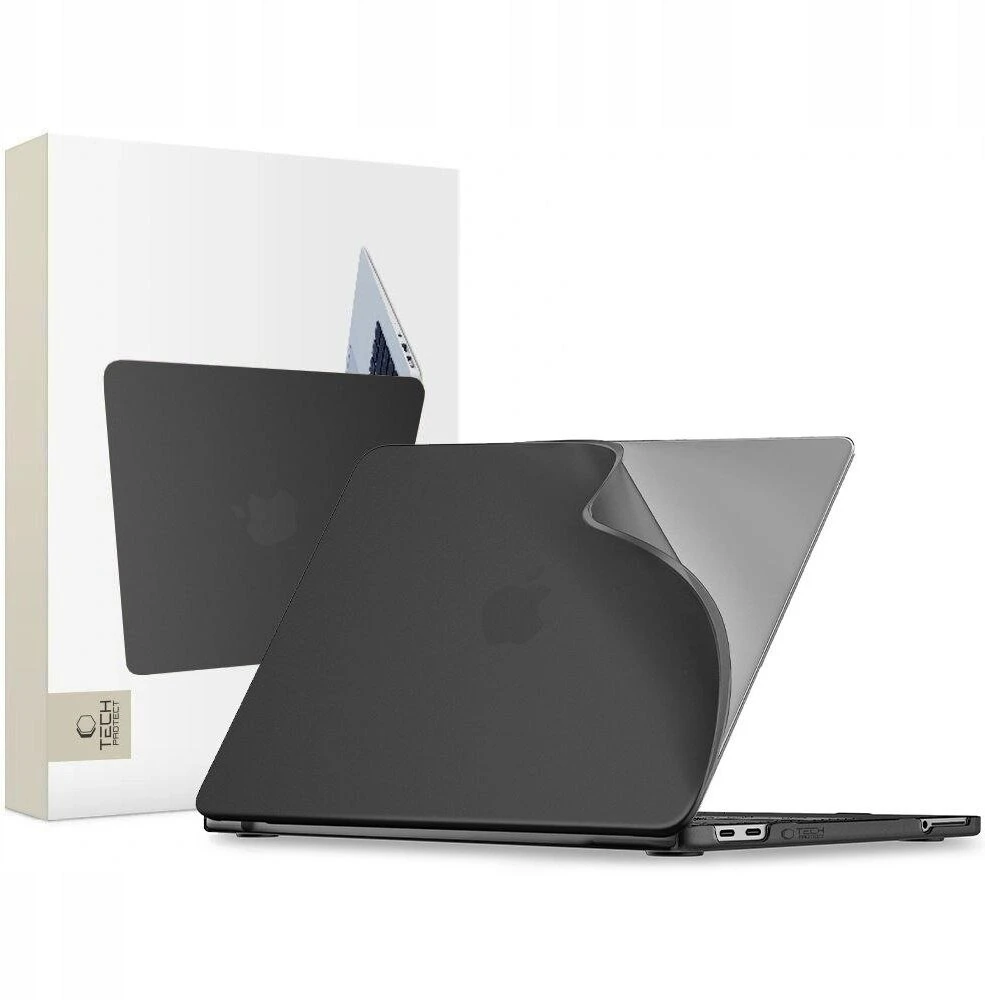 „Tech-Protect“ minkštas dėklas „MacBook Neo 13“ (2026 m.) – matinis juodas