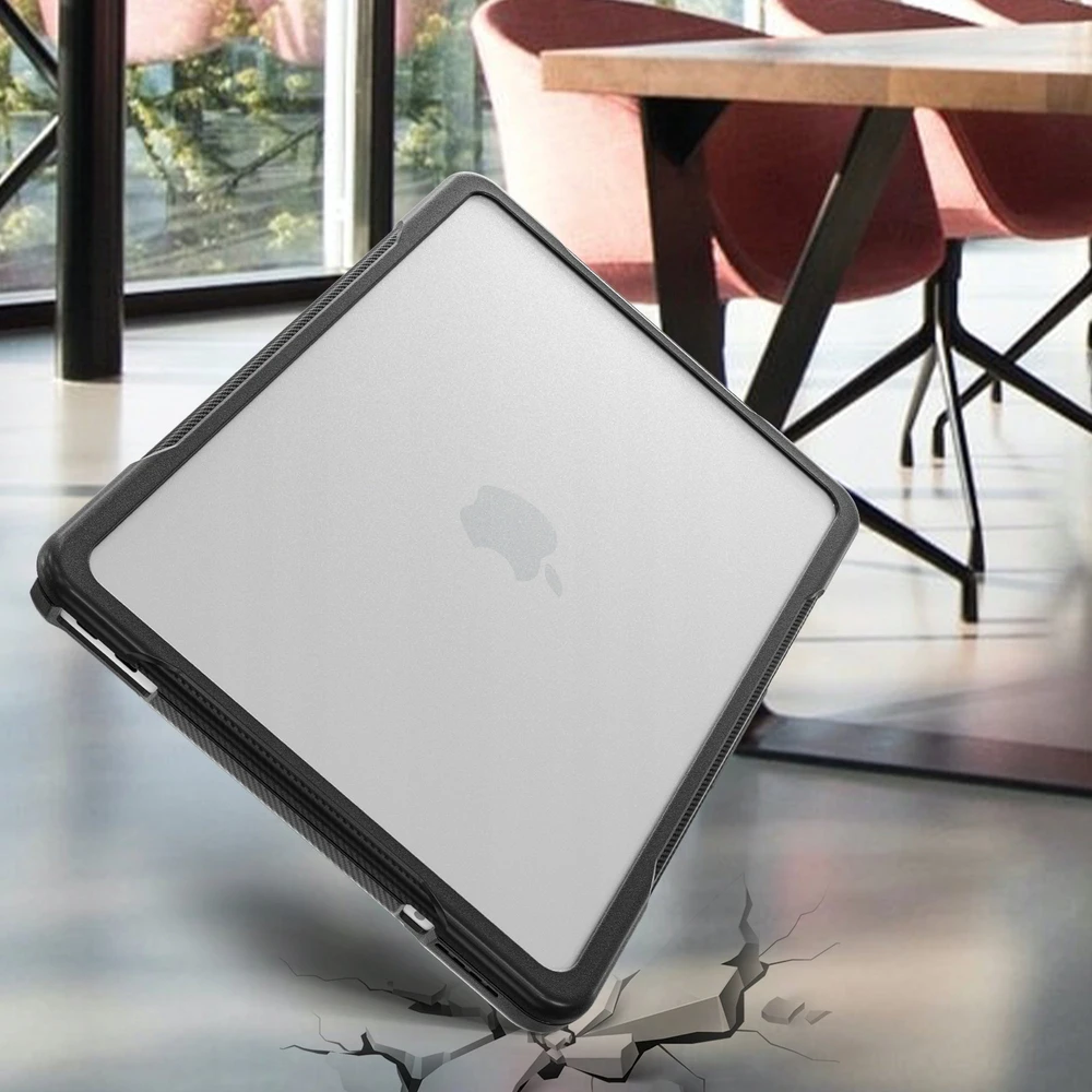 Tech-Protect VELAR MacBook NEO 13 2026 juodos spalvos/matinis skaidrus