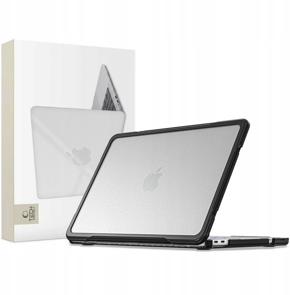 Tech-Protect VELAR MacBook NEO 13 2026 juodos spalvos/matinis skaidrus