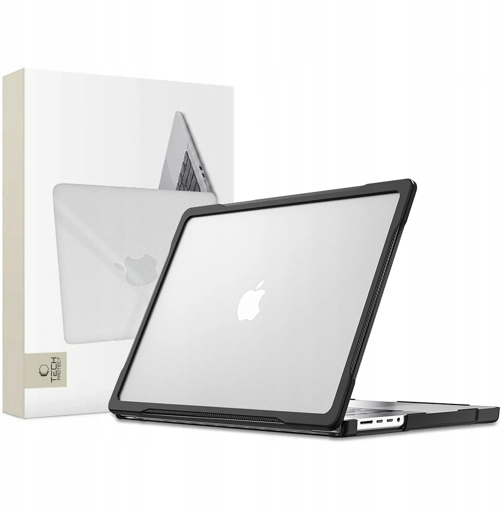 Tech-Protect Velar MacBook Pro 14 M1-M5 Pro / M5 Pro Max 2021-2026 juodas/matte clear