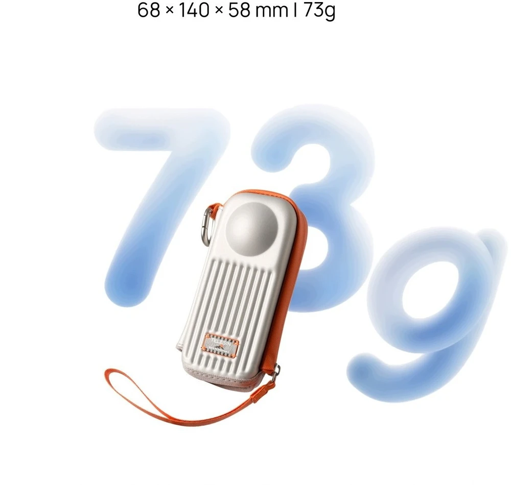 „Telesin“ kietas dėklas „Eva“, skirtas „Insta360 X5 / X4 / X4 Air / / S6-prc-30sr-tis“ / pilkas (SB11910)