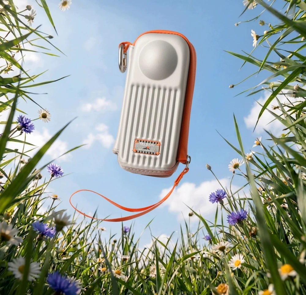 „Telesin“ kietas dėklas „Eva“, skirtas „Insta360 X5 / X4 / X4 Air / / S6-prc-30sr-tis“ / pilkas (SB11910)