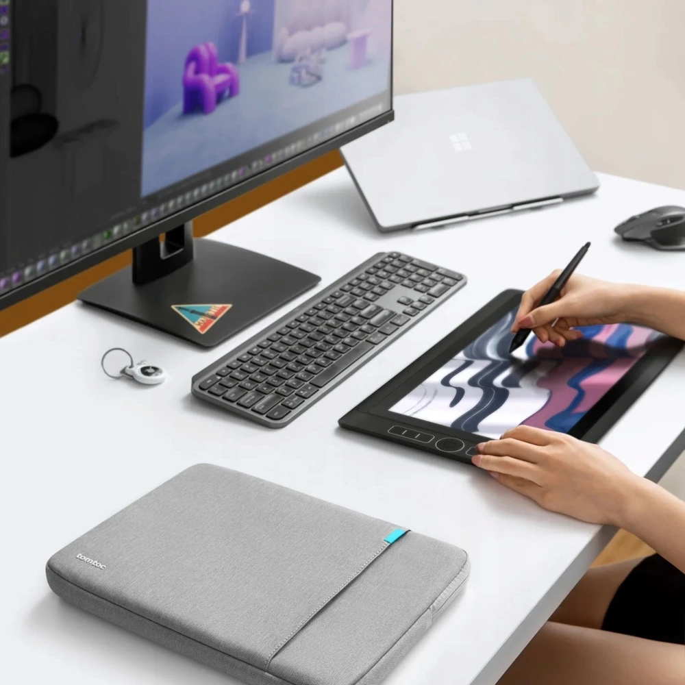 tomtoc dėklas – 14 colių „MacBook Pro“, tamsiai pilkas