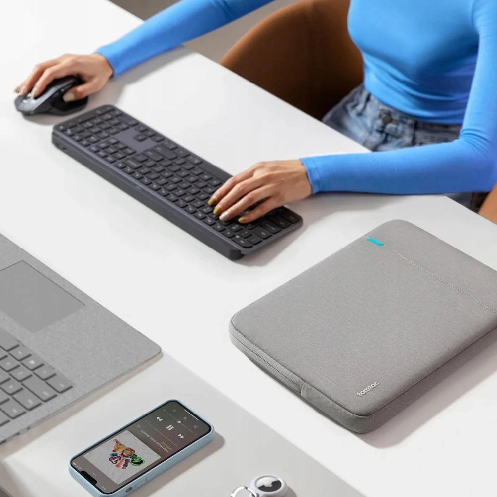 tomtoc dėklas – 14 colių „MacBook Pro“, tamsiai pilkas